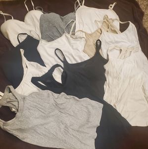 Lot of shelf bra tanks